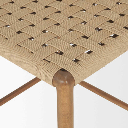 Brinley Woven Paper Rope Counter Stool