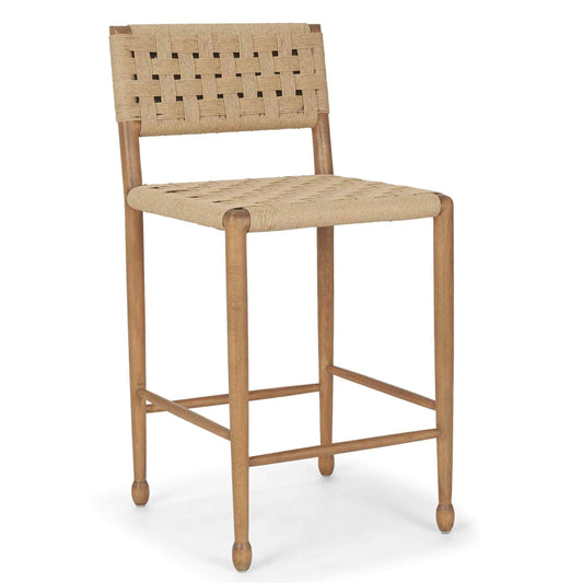 Brinley Woven Paper Rope Counter Stool