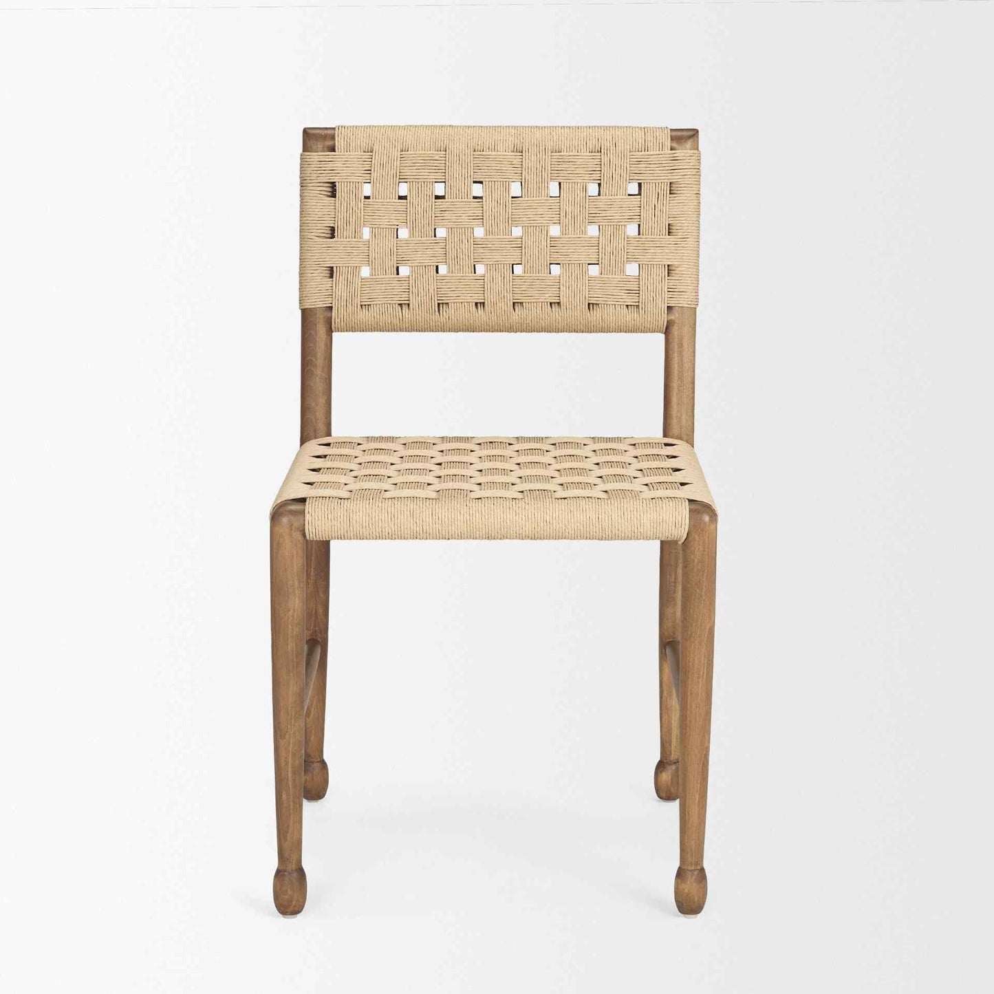 Mercana Brinley Woven Paper Rope Dining Chair 2PC