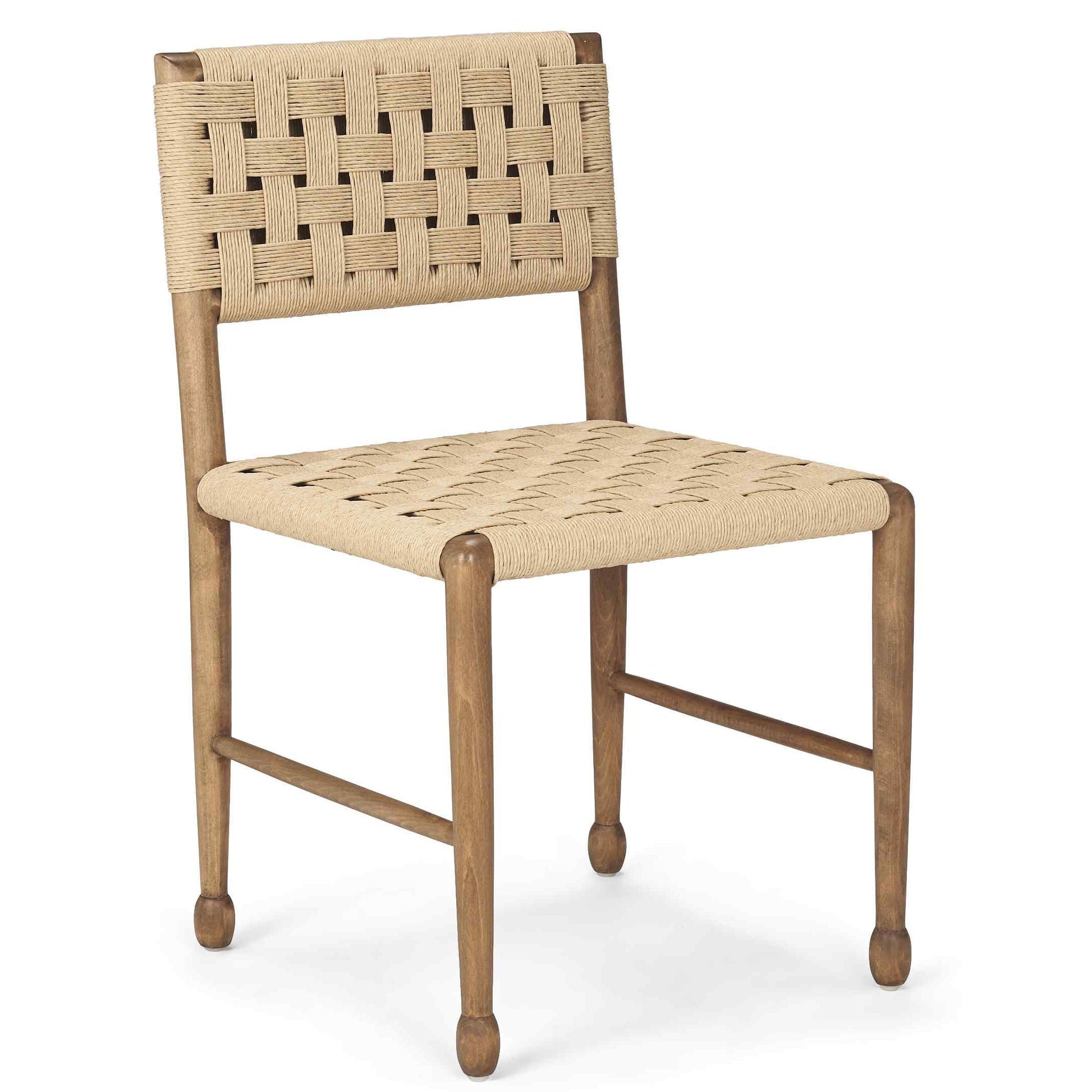 Mercana Brinley Woven Paper Rope Dining Chair 2PC