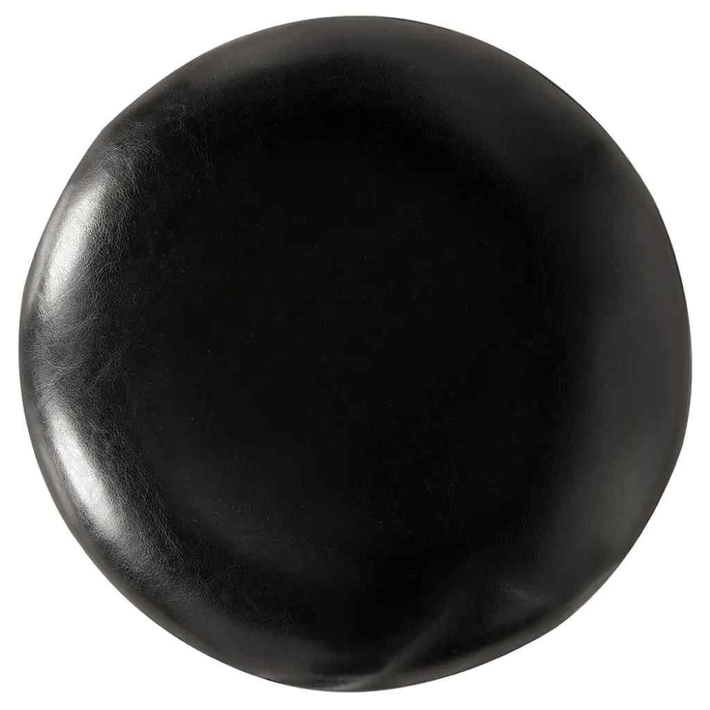 Brisbane Black Leather Swivel Counter Stool