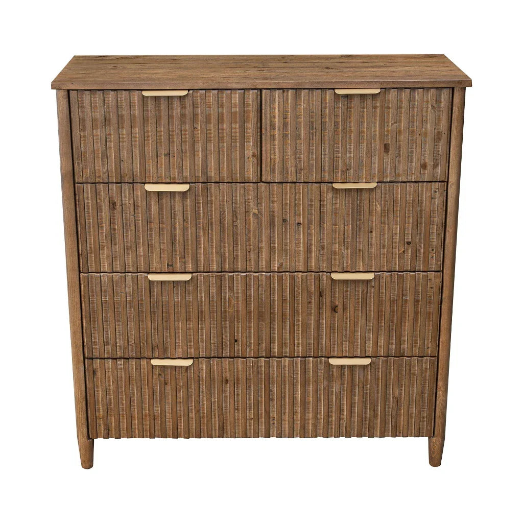 Britanica Modern Styled Wooden 5 Drawer Chest