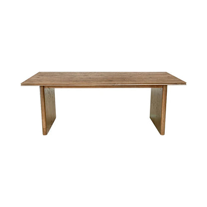 Britanica Wooden Brown Rectangular Dining Table