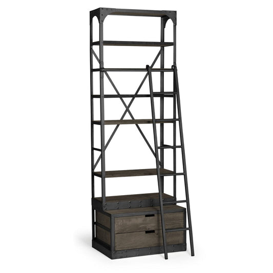 Brodie Metal Bracing Four Shelves Etegere