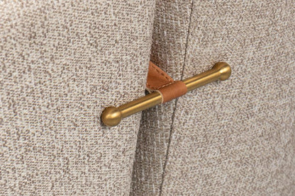 Bronson Accent Tub Chair In Beige Performance Fabric-Accent Chairs-Sarreid-LOOMLAN