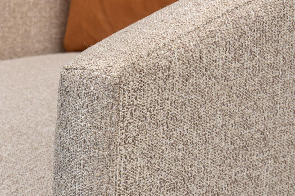 Bronson Accent Tub Chair In Beige Performance Fabric-Accent Chairs-Sarreid-LOOMLAN