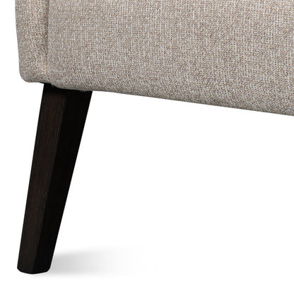 Bronson Accent Tub Chair In Beige Performance Fabric-Accent Chairs-Sarreid-LOOMLAN