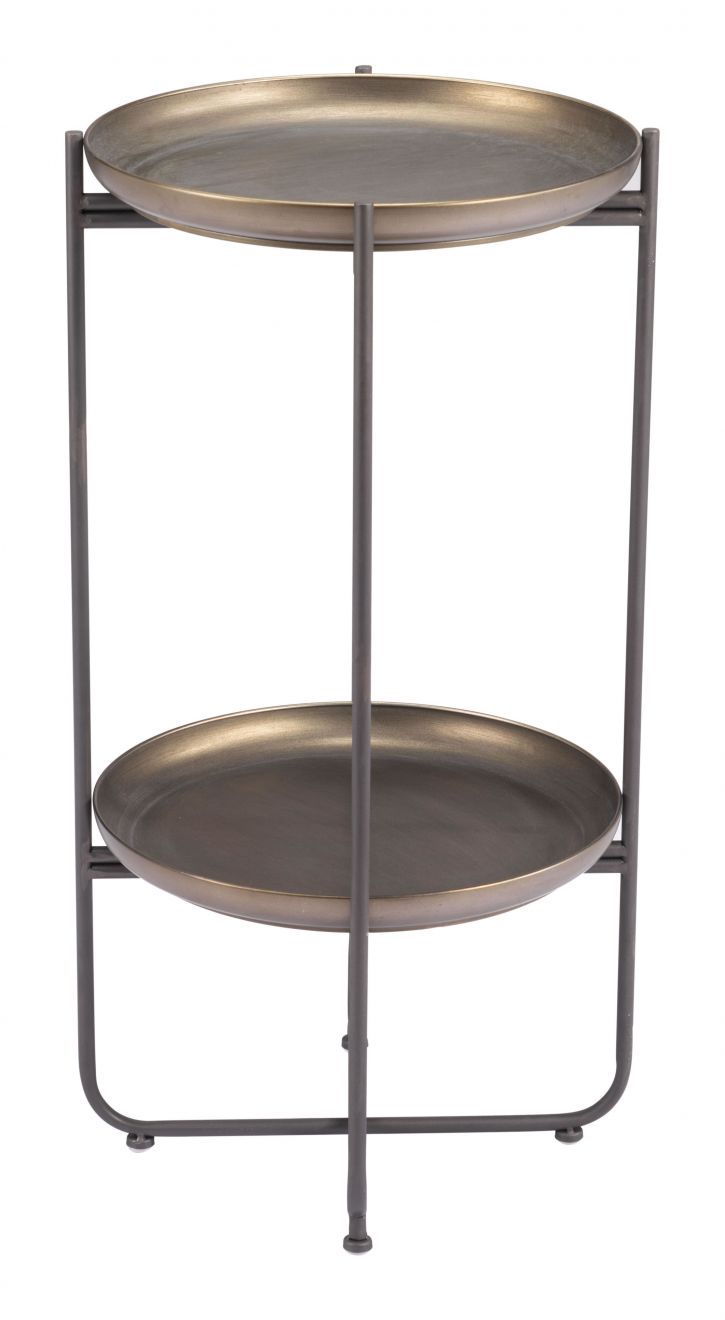 Zuo Modern Bronson Painted Steel Round Accent Table