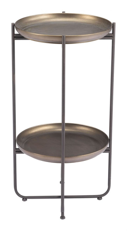 Zuo Modern Bronson Painted Steel Round Accent Table