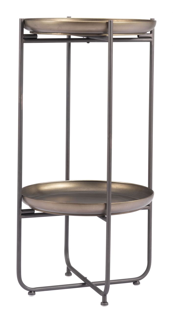 Zuo Modern Bronson Painted Steel Round Accent Table