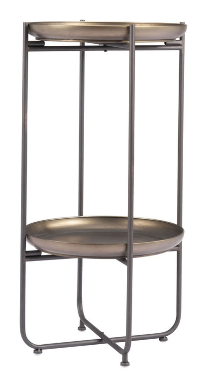 Zuo Modern Bronson Painted Steel Round Accent Table