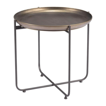 Zuo Modern Bronson Painted Steel Round Accent Table