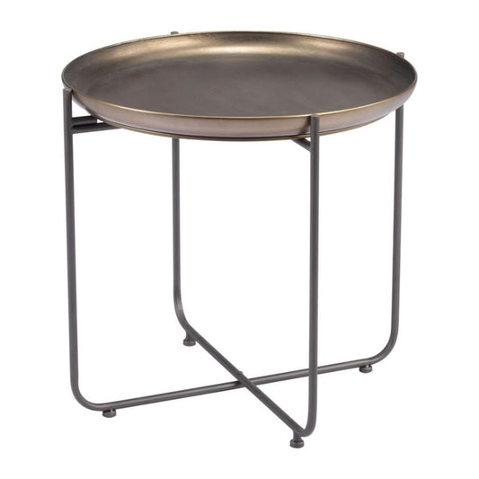 Zuo Modern Bronson Painted Steel Round Accent Table