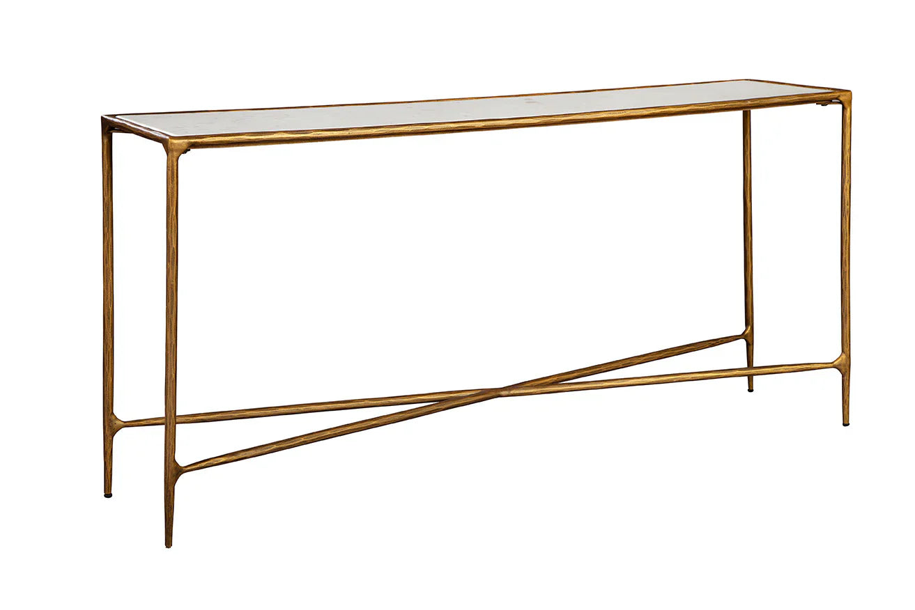 Bronson Marble Topped Rectangular Console Table