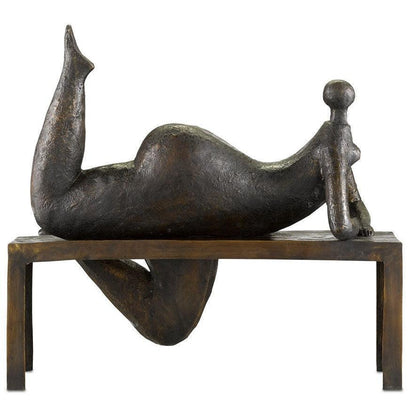 Bronze Odalisque Bronze Statues & Sculptures Sideboards and Things By Currey & Co