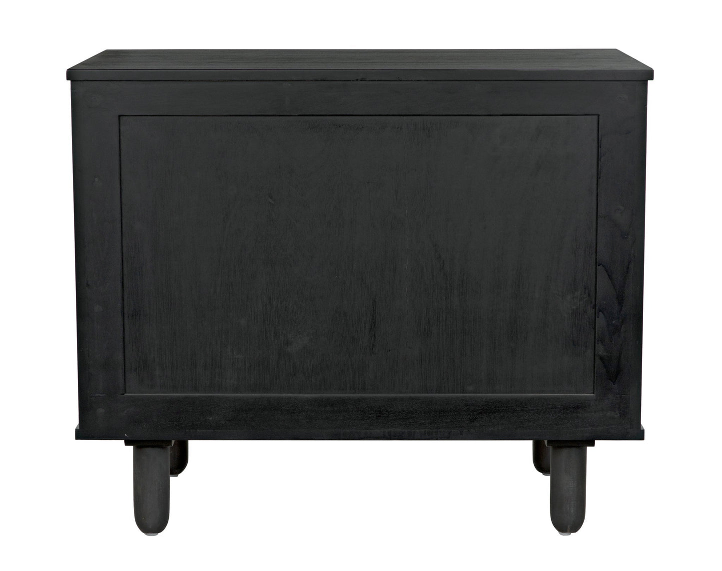 Brook Wood Black Sideboard With 2 Doors-Sideboards-Noir-Sideboards and Things