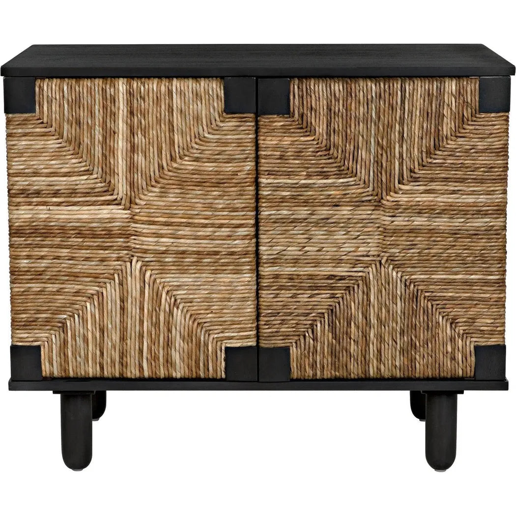 Brook Wood Black Sideboard With 2 Doors