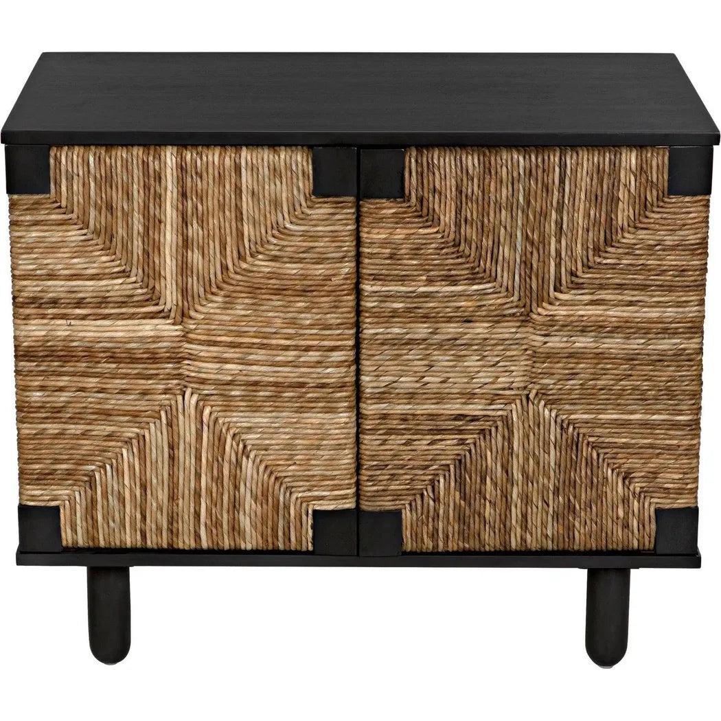 Brook Wood Black Sideboard With 2 Doors