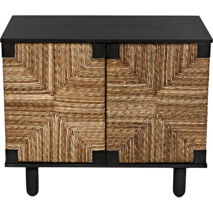 Brook Wood Black Sideboard With 2 Doors