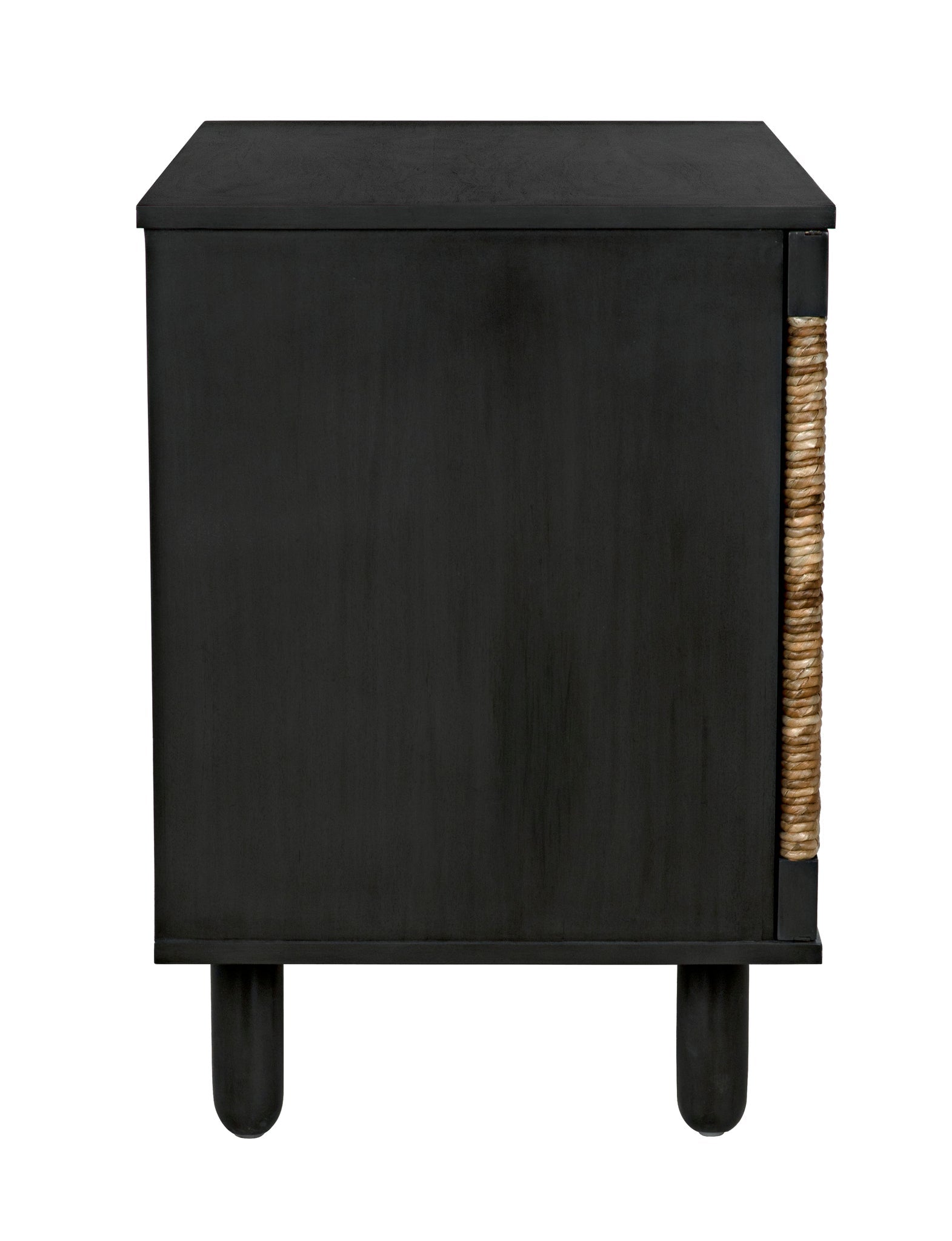 Brook Wood Black Sideboard With 2 Doors-Sideboards-Noir-Sideboards and Things