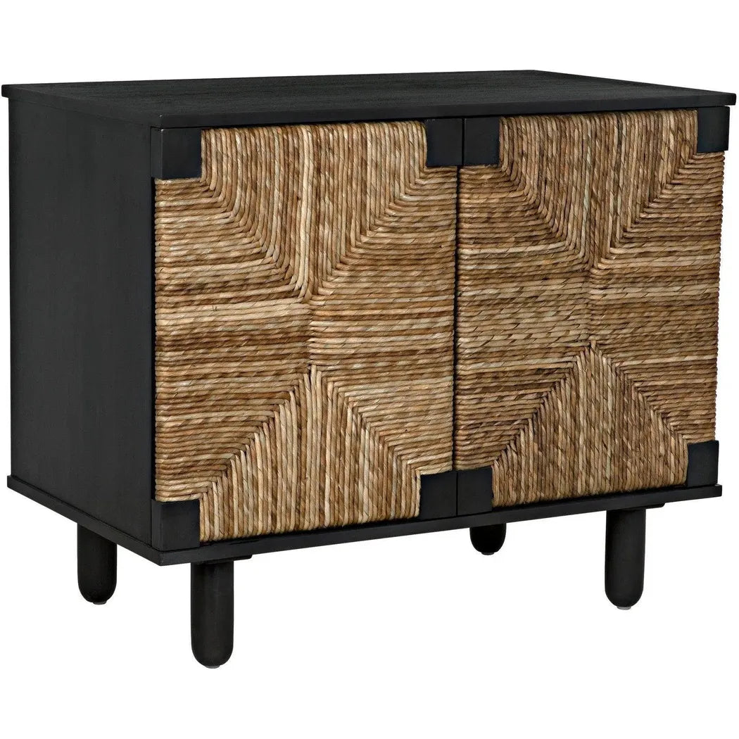 Brook Wood Black Sideboard With 2 Doors
