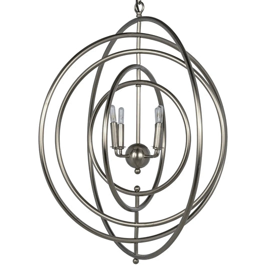 Noir Brooks Metal Pendant With Antique Silver
