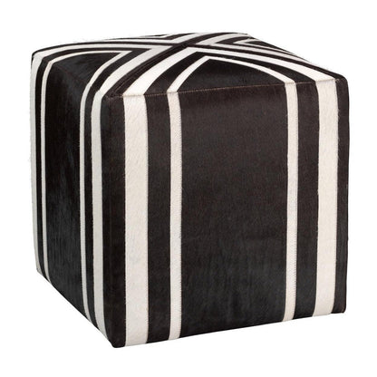 Brown Hide Nantucket Criss Cross Ottoman Ottomans Sideboards and Things By Jamie Young