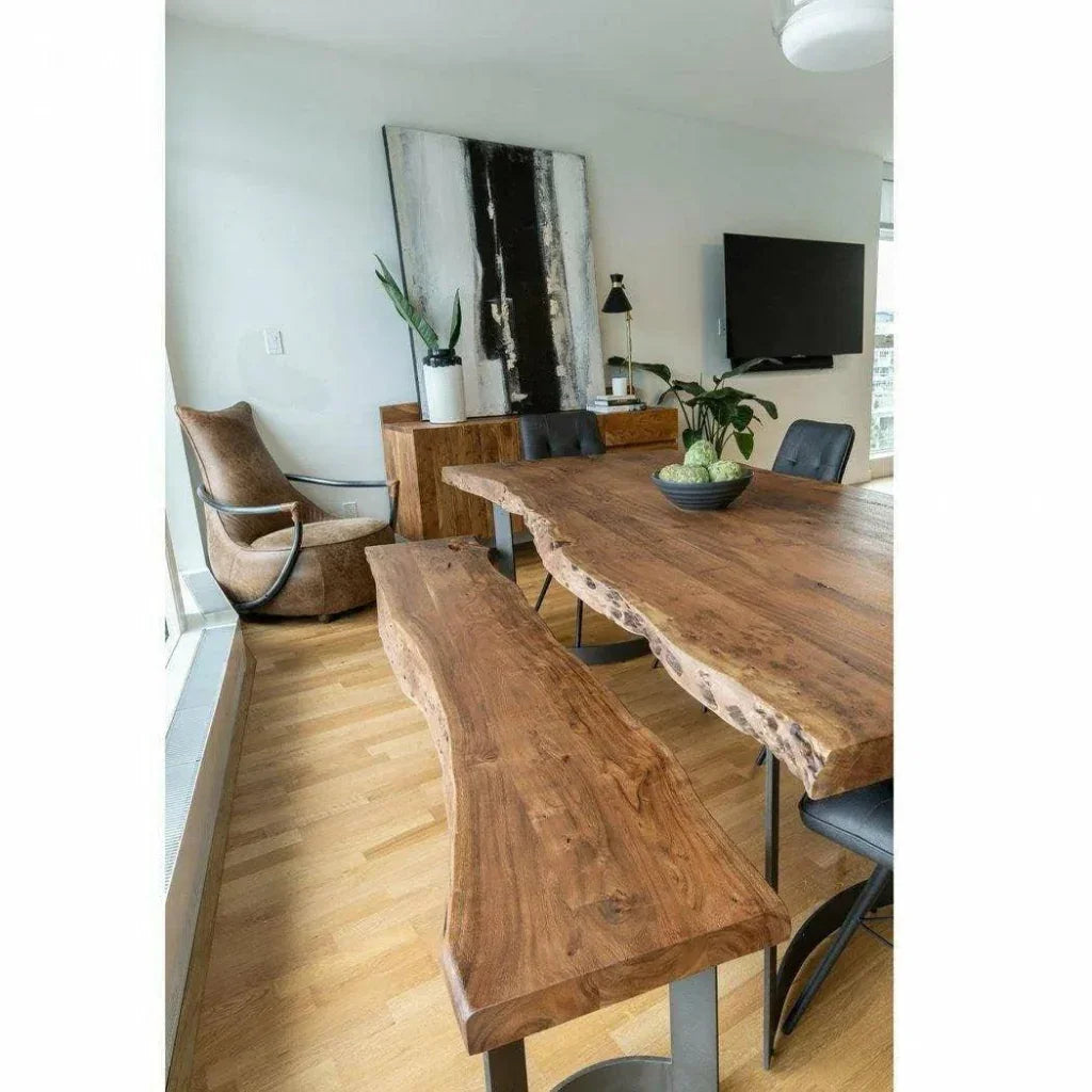 Moe's Home Brown Reclaimed Wood Dining Table Seats 8