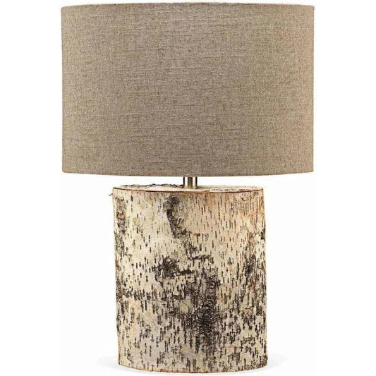 Jamie Young Brown Resin Birch Veneer Tree Forrester Table Lamp