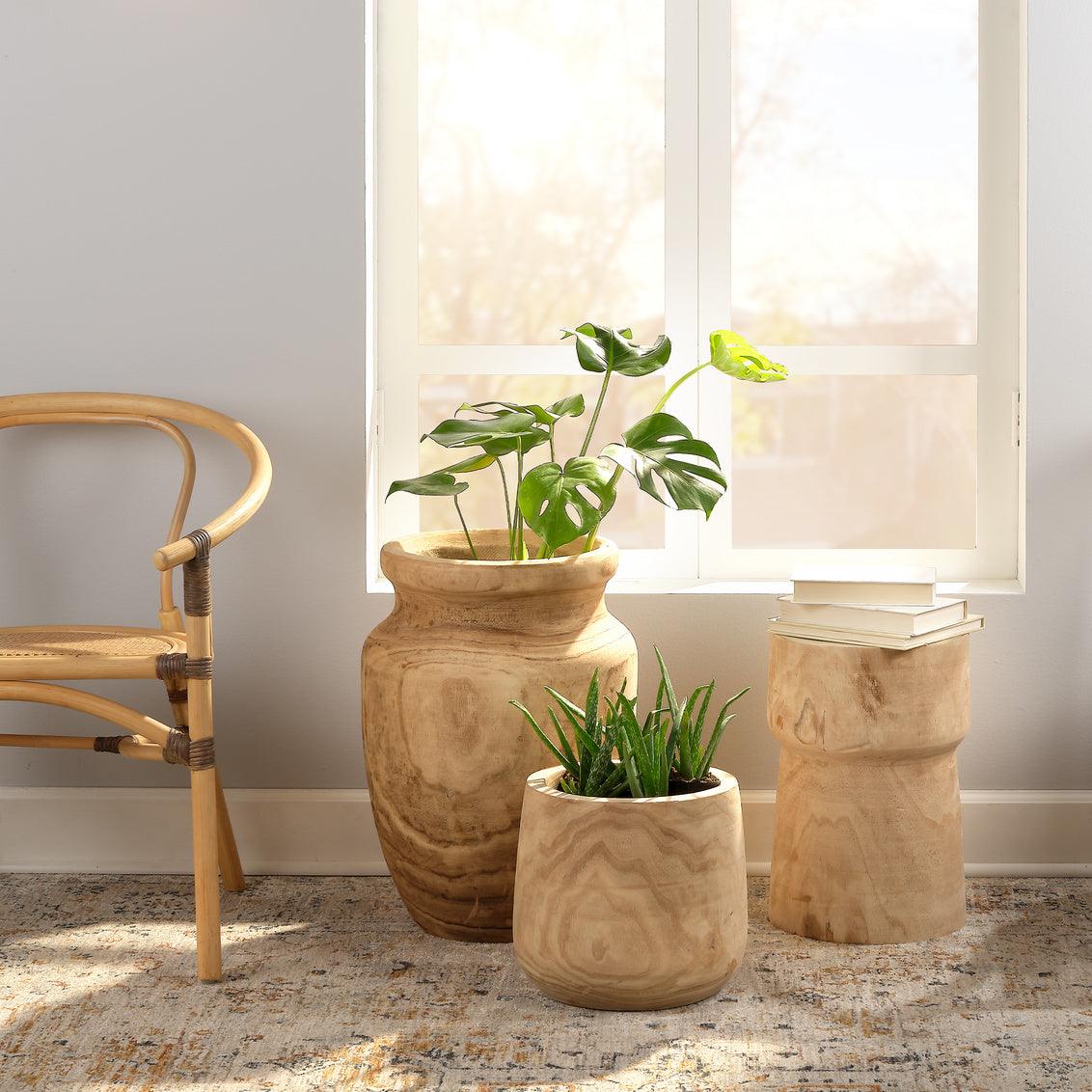 Brown Solid Wood End Table Yucca Side Tables Sideboards and Things By Jamie Young