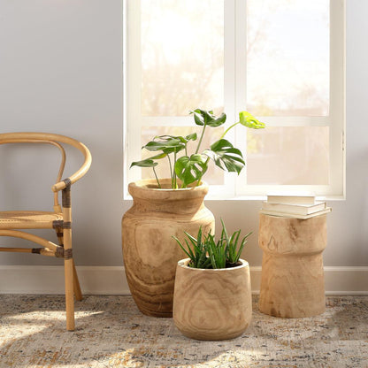 Brown Solid Wood End Table Yucca Side Tables Sideboards and Things By Jamie Young