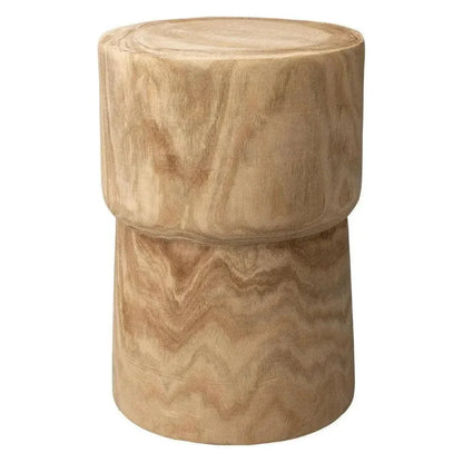 Brown Solid Wood End Table Yucca - LOOMLAN - Jamie Young - Side Tables