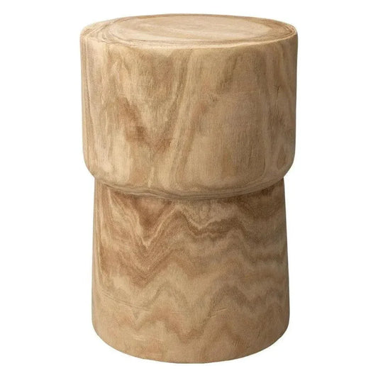 Jamie Young Brown Solid Wood End Table Yucca