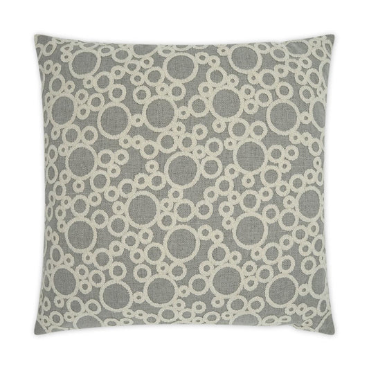 D.V. Kap Bubbles Grey Throw Pillow With Insert