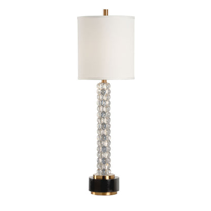 Wildwood Bubblicious Marble Made Black Table Lamp
