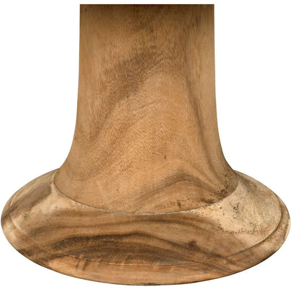 Noir Buddha Natural Wooden Armless Chair
