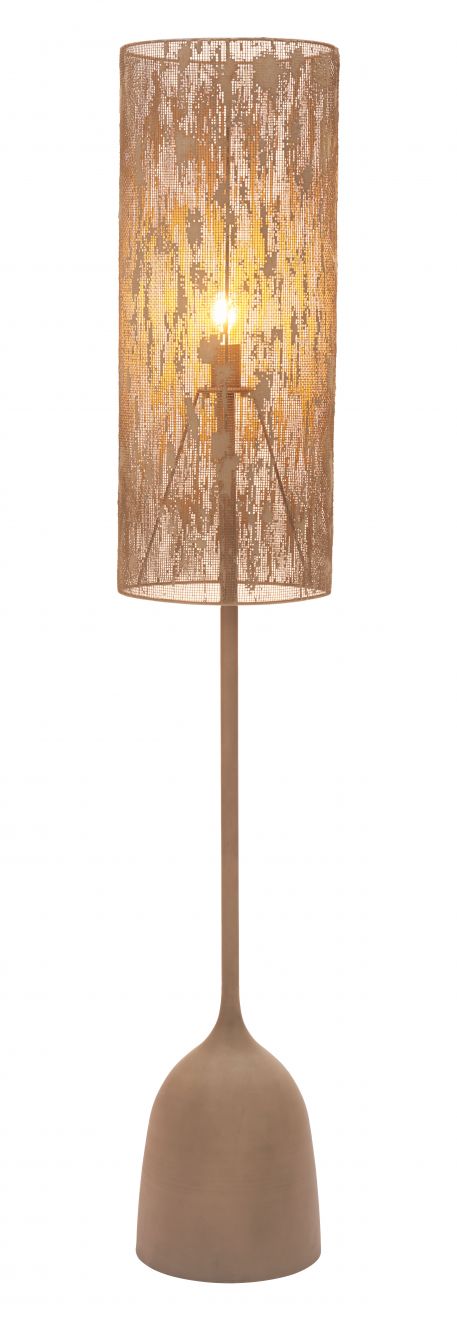 Zuo Modern Buff Steel Brown Floor Lamp
