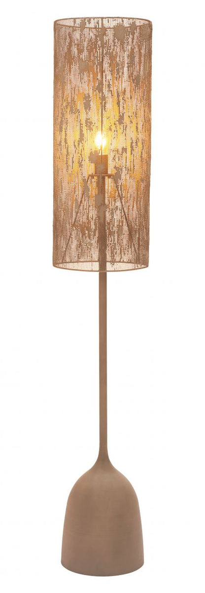 Zuo Modern Buff Steel Brown Floor Lamp