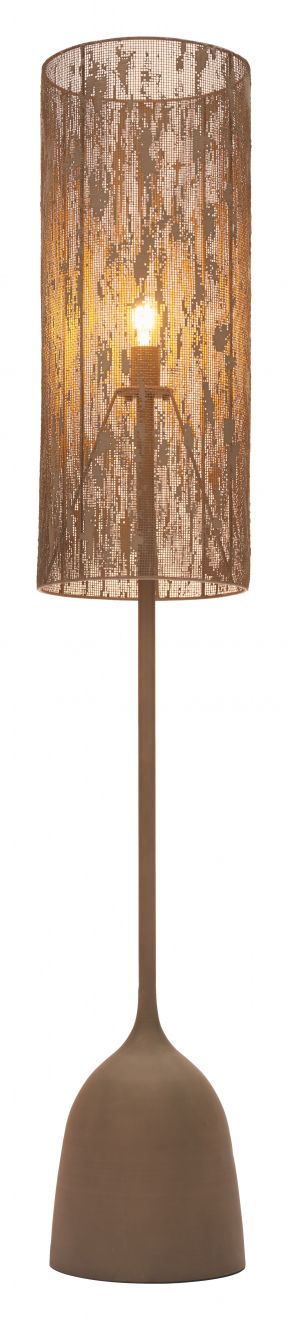 Zuo Modern Buff Steel Brown Floor Lamp