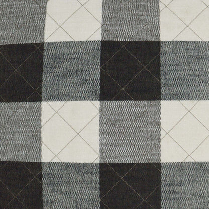 D.V. Kap Buffalo Quilt Black Throw Pillow With Insert
