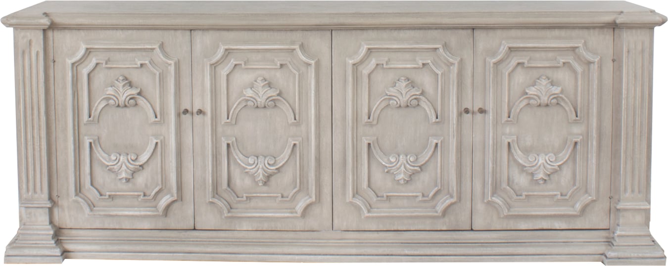 Buffet Bastille Extra Large Wood Credenza-Sideboards-Peninsula Home-LOOMLAN