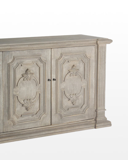 Buffet Bastille Extra Large Wood Credenza-Sideboards-Peninsula Home-LOOMLAN