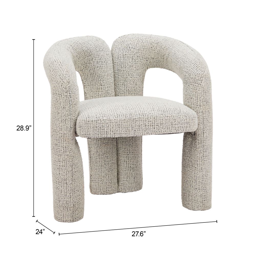 Zuo Modern Buis Textured Fabric Dining Chair
