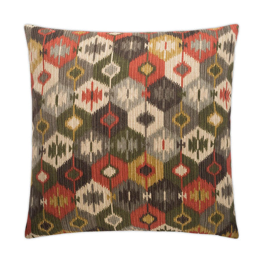 D.V. Kap Bulan Multi Color Throw Pillow With Insert