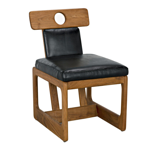 Buraco Dining Chair, Teak-Dining Chairs-Noir-Sideboards and Things