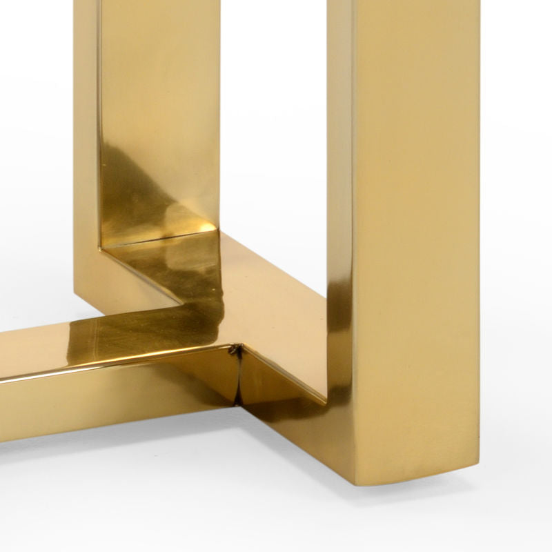 Chelsea House Burge Metalic Gold Framed Side Table