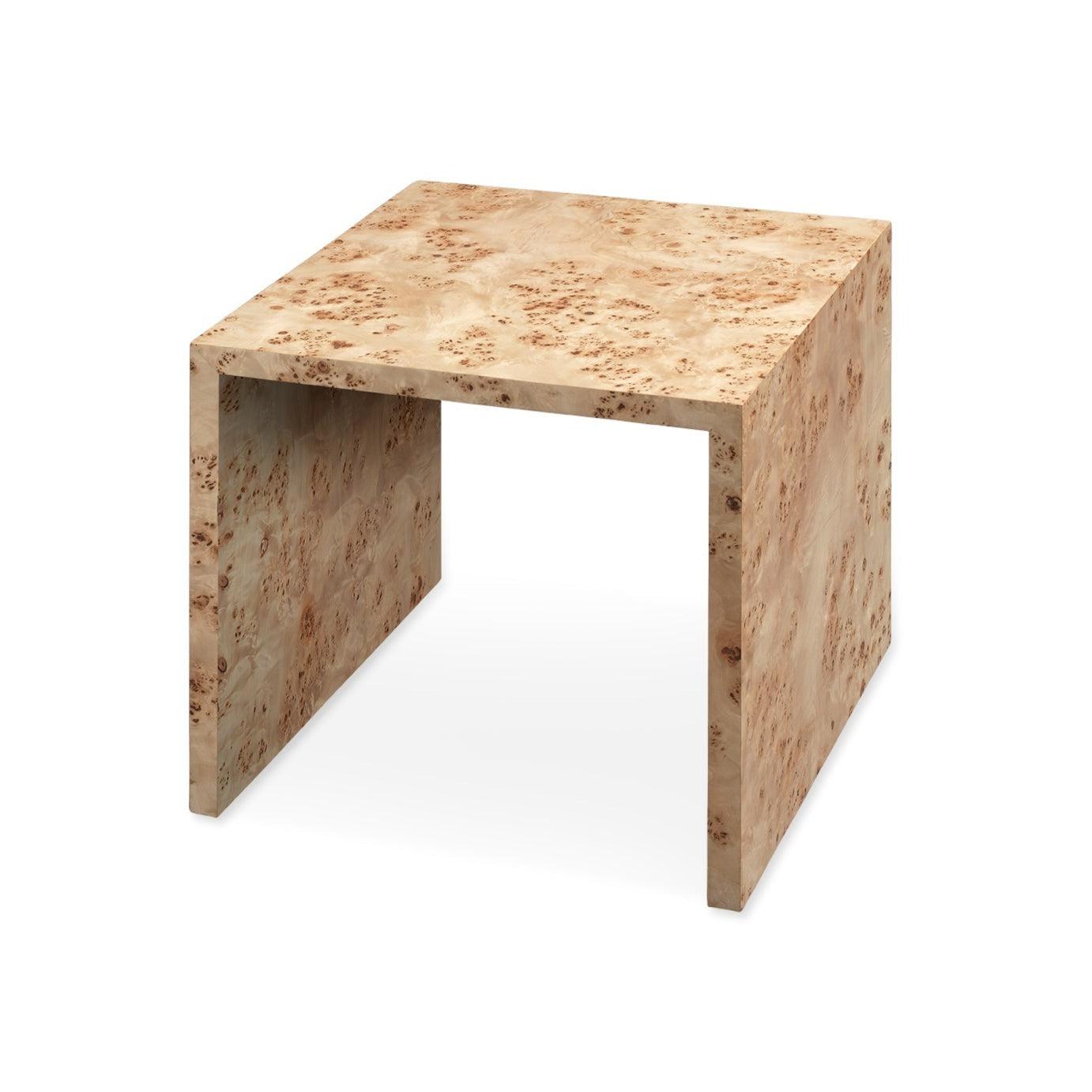 Burl Wood Natural Bedford Nesting Tables (Set of 2) Side Tables Sideboards and Things By Jamie Young