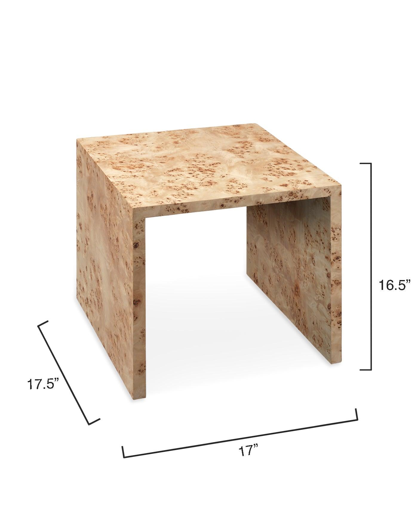 Burl Wood Natural Bedford Nesting Tables (Set of 2) Side Tables Sideboards and Things By Jamie Young