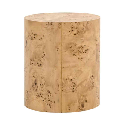 Essentials For Living Burl Wooden Round Accent Table