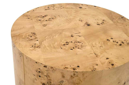 Essentials For Living Burl Wooden Round Accent Table